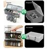 Clear Plastic Tool Box With Handle And Multiple Dividers Clear Parts Organizers For Industrial Parts And DIY Projects