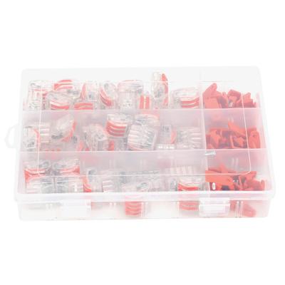 60pc Lever Wire Connectors Compact Splicing Connectors PCT‑212 213 215 with Mounting Clip Screws