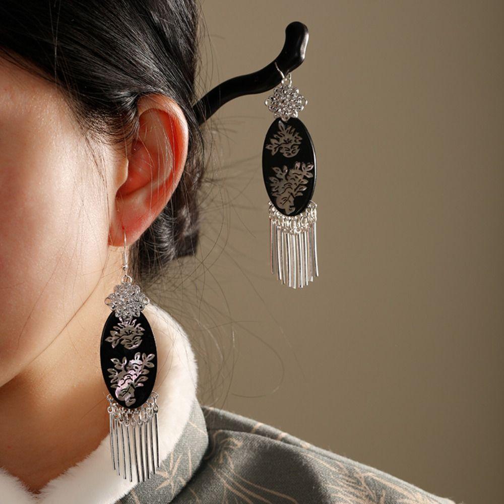 Wood Sandalwood Hair Stick Wooden Hanfu Headwear Chinese Style Hairpin Hairstyle Design Tool