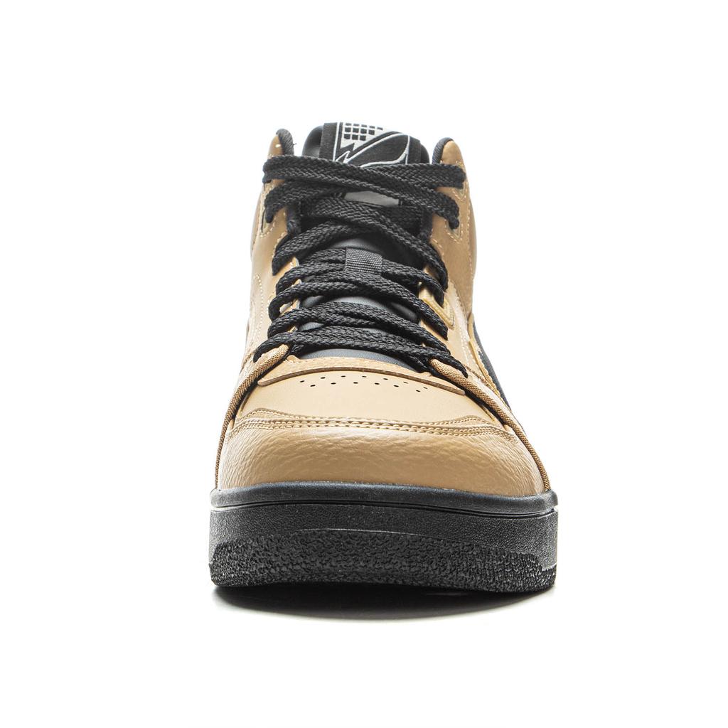 Li Ning Tianji HI Slip Resistant Cushioning Abrasion Resistant Mid Top Skateboard Shoes Men's Brown AGCV339-3