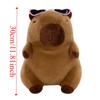 Wear Glasses Capybara Plush Doll Cartoon Capibara Fluffty Doll Capybara Plush Toy  Christmas Toy
