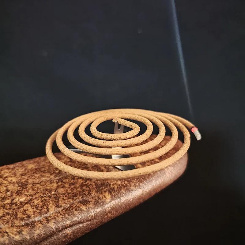 Encens en Spirale Bois de Santal Naturel 48 Plaques/boîte Lavande Jasmin Rose Parfum Aromathérapie Intérieur Brûleur Indien Bouddhiste