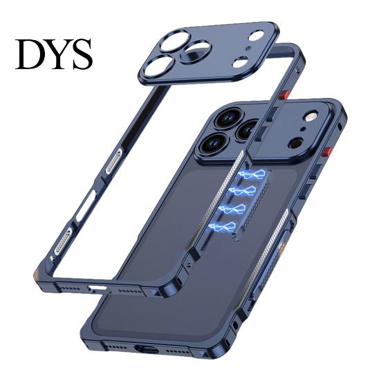 Odnímatelný chránič objektivu fotoaparátu Kovové pouzdro pro iPhone 18 Pro a Max, Tenký magnetický nárazník odolný proti poškrábání Chladicí rám s