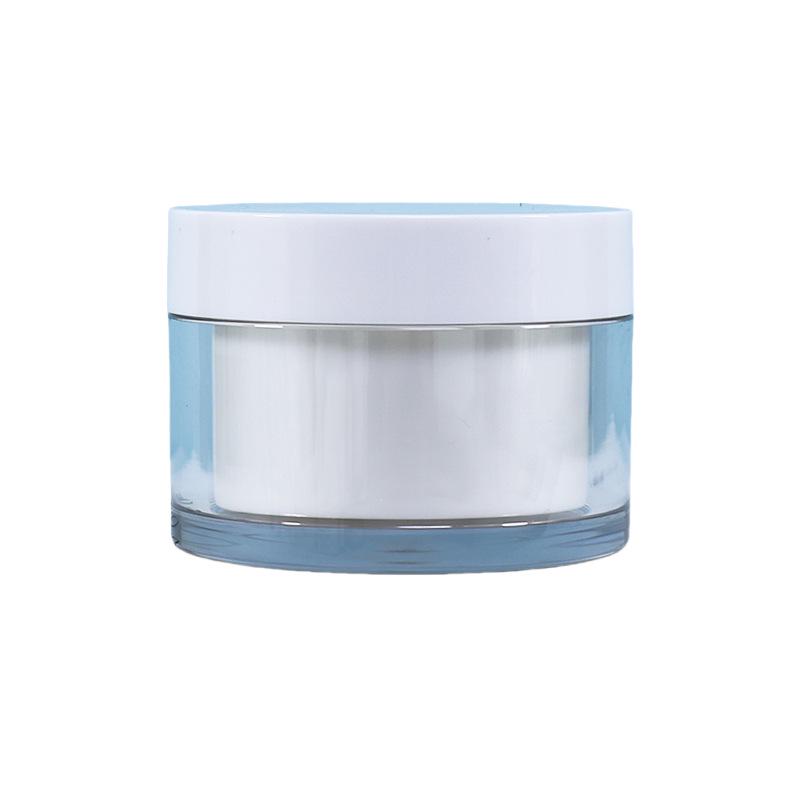 30g 50g Double-Layer Cream Jar: Thick-Walled PET Travel Size for Eye & Face Creams