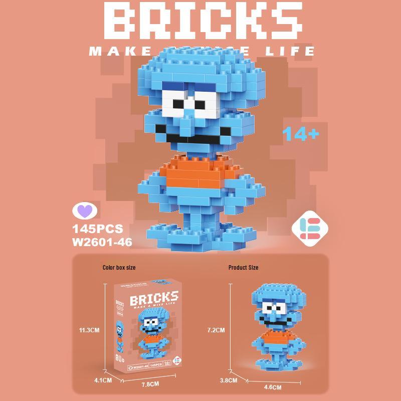 StellaLou Cartoon Minifigure Building Blocks – Educational Assembled Toys Blind Box Gift