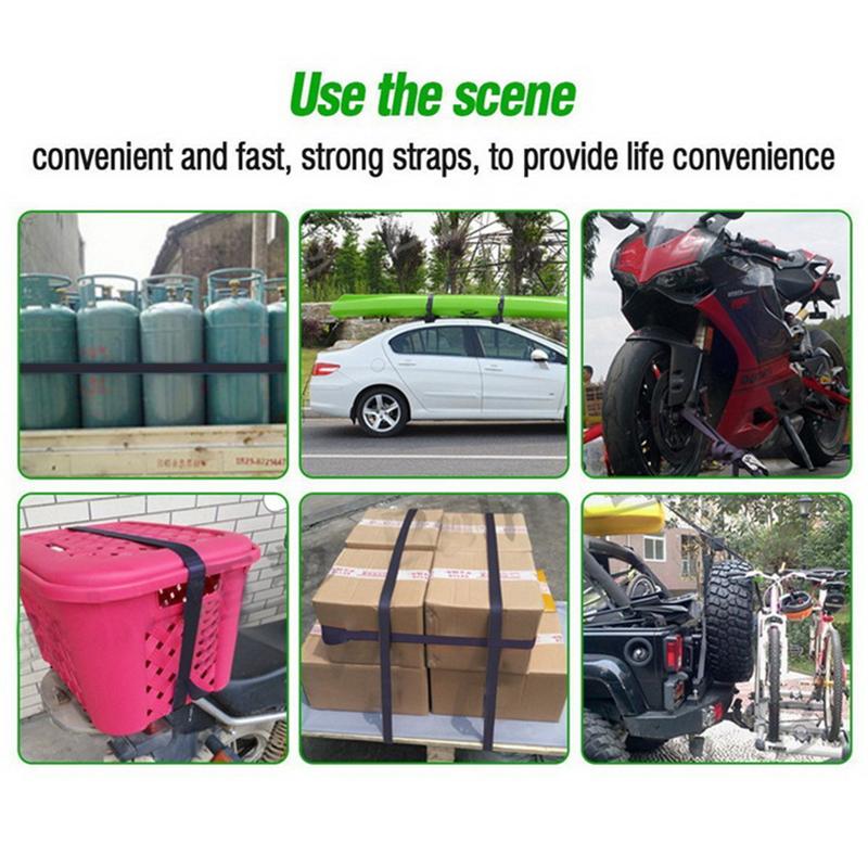 Motorcycle Nylon Wrap Towing Ropes Trunk Cargo Luggage Loop Strap Universal Car Packing Fixed Belt Tie Downs Rope Accessories