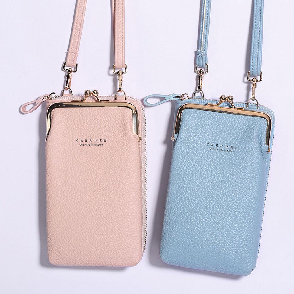 Women Wallet Large Capacity Mobile Phone Bag Card Slot Shoulder Strap