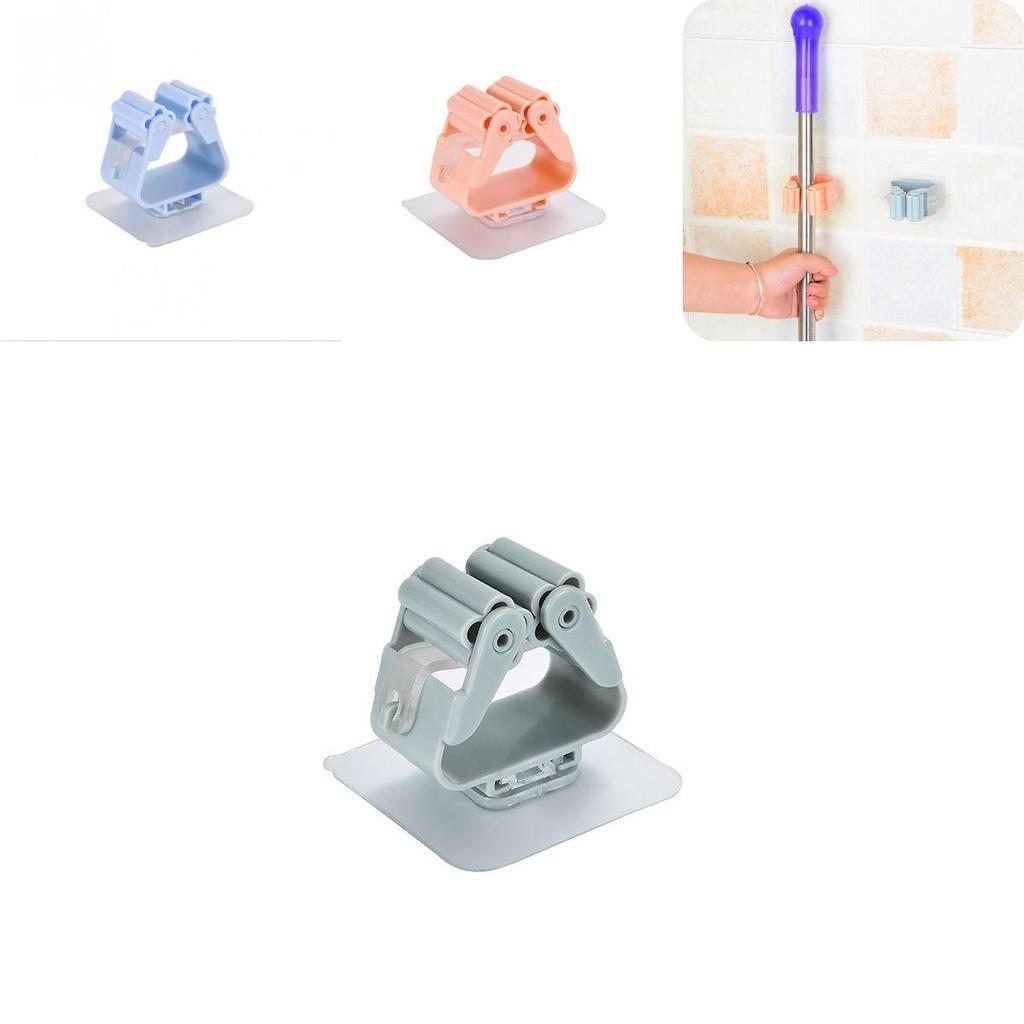 Functional Wall Mounted Mop Organizer Holder Featuring Space-saving Broom Hanger Design