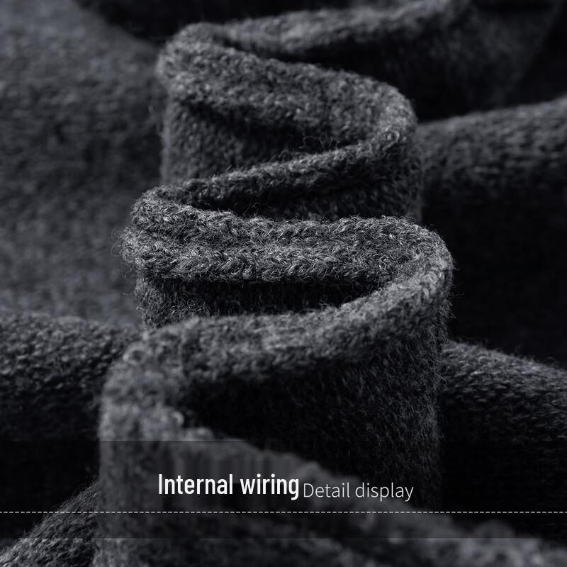 Men's Heavyweight Wool-Blend Henley Knit Sweater