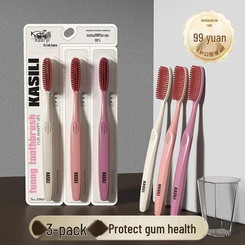 Casli Premium Ultra-soft Bristle Toothbrush for Adults - Extended Width Family Pack