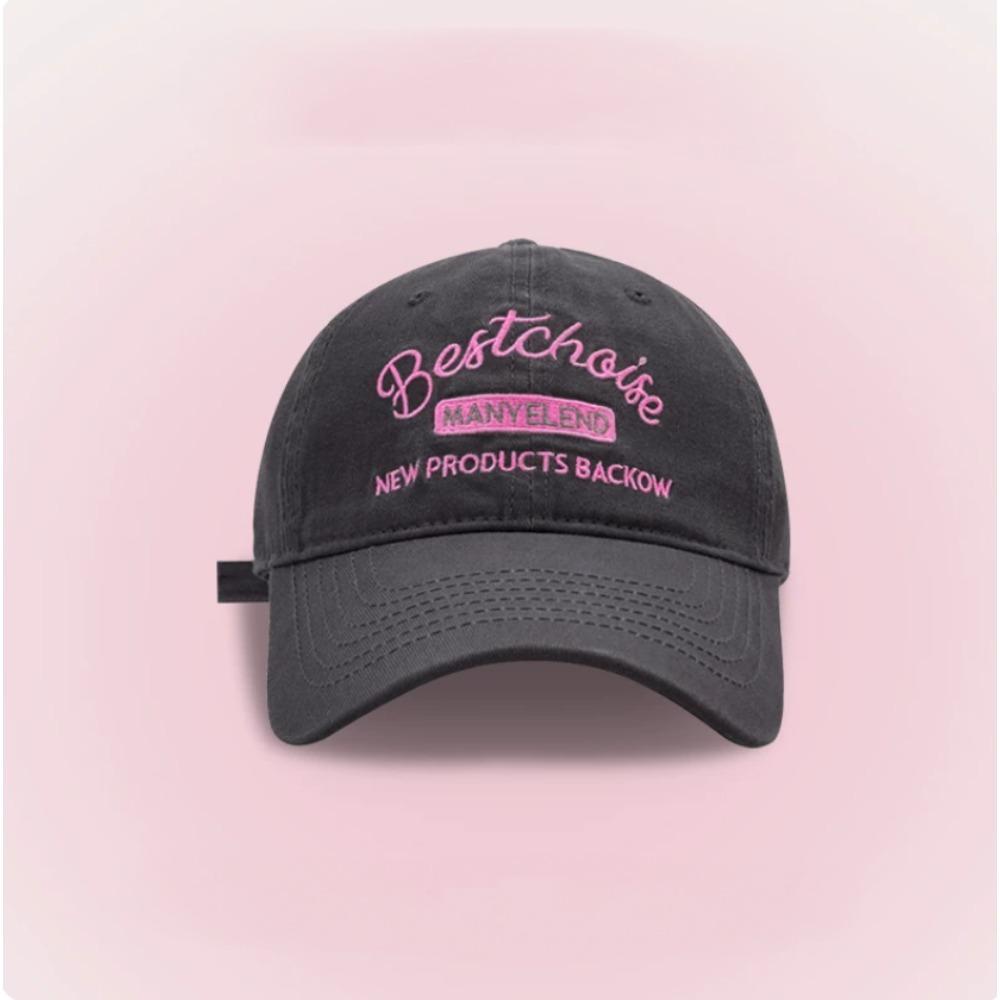 American Retro Soft Embroidered Baseball Cap, Summer Sun Hat For Men Women Face Slim Daily Casual Outdoor Fashion Headwear