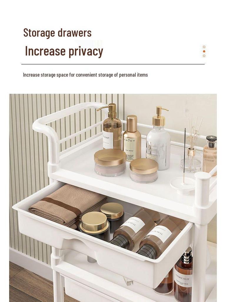 High-End Friseurtrolley: Bewegliches Aufbewahrungsregal für Schönheitswerkzeuge für Salon & Gesundheitszentrum