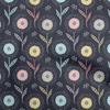 oneOone Cotton Poplin Brown Fabric Dotted Floral Diy Clothing Quilting Fabric Print Fabric By Yard 42 Inch
