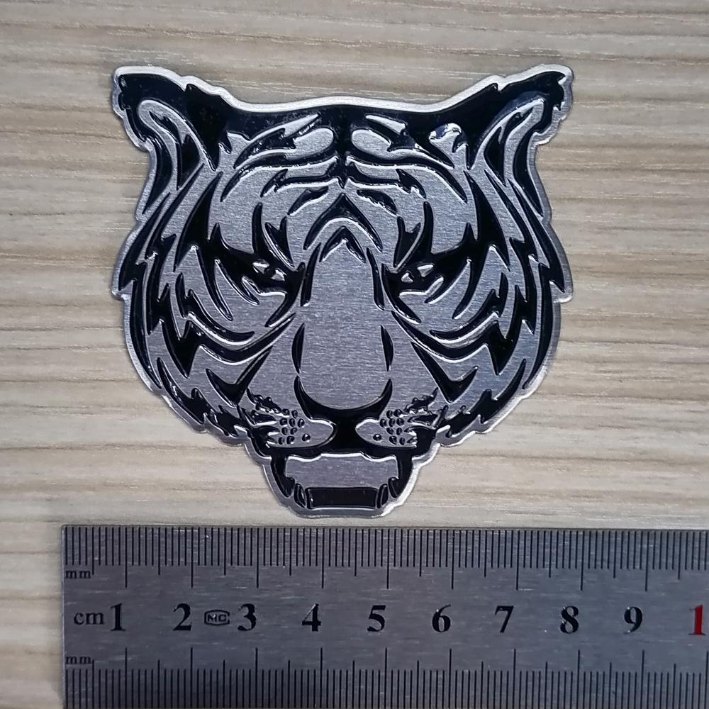 Animal avatar Logo 3D Emblem Car Motorcycle Phone Decal for Tiger Eagle Lion Wolf Aluminum  Stickers