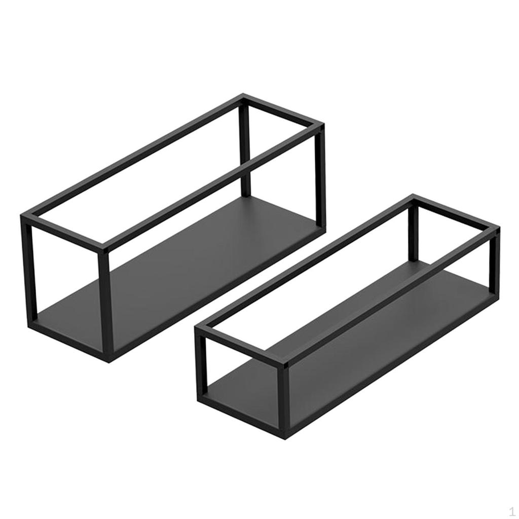 2x Metal Cupcake Stand Dessert Table Display Set Serving Tray Rectangular Platter for Graduation