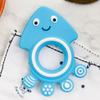 Yekko Mom 2 Types of Baby Squid Teethers + Mustache Pacifier, Pink, Blue (teethor), James (nipple), Korean Baby Products