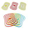 4PC Chopping Block Flexible Ultra-thin Kitchen Tool Fruit Vegetable Chopping Board Cutting Mat