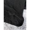 Export Single H Home Texture Uneven Feel Cotton Capable Work Clothing Ol Black Dress Low-Cut Sexy Design Long Sleeve Skirt