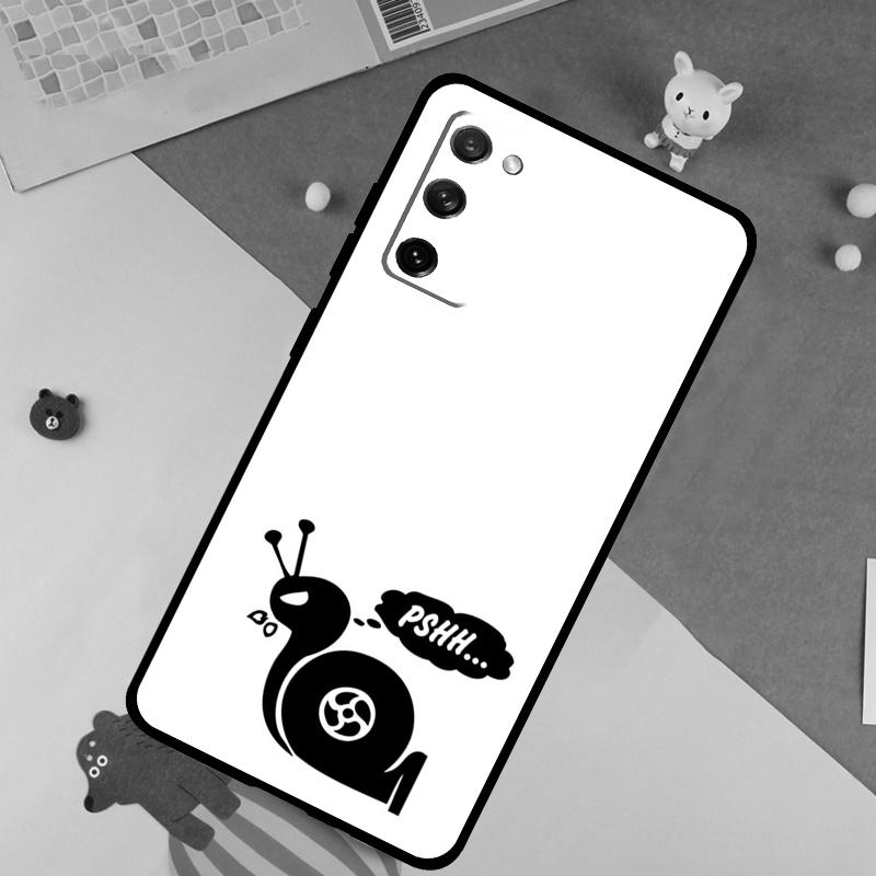 

Cartoon Animal Snail Soft Case For Samsung Galaxy S25 Ultra S9 S10 S20 FE S21 S22 S23 Plus S24 Ultra Funda Cover Galaxy S22