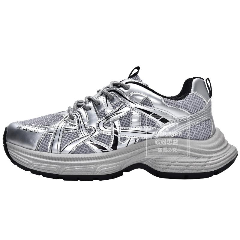 Autumn New Mesh Dad Shoes Women's Versatile Platform Sneakers 3383