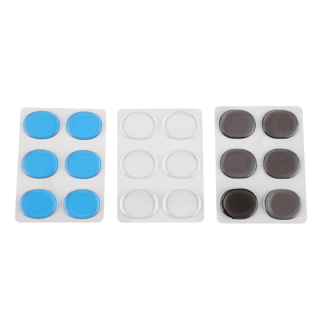 Drum Damper Gel Pads Multicolor Transparent Silicone Drums Silencer Set with Key