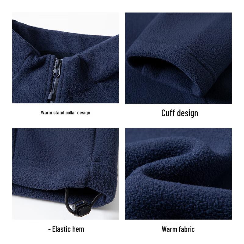 ROMON Men's Fleece Stand-Collar Jacket