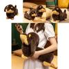 Cute Animal Plush Doll With Short Pile Fabric For Girls Sleep Pillow And Decor