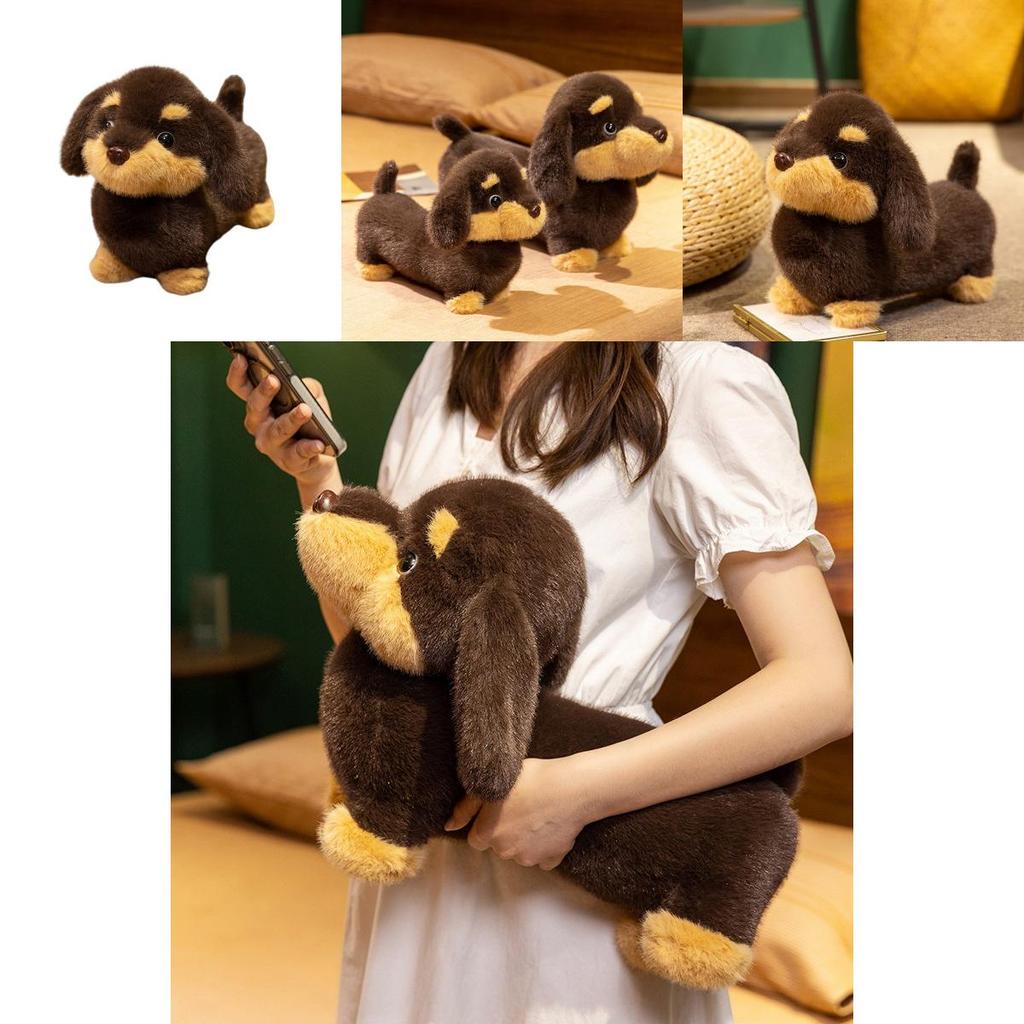 Cute Animal Plush Doll With Short Pile Fabric For Girls Sleep Pillow And Decor