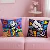 Classic Art Print Pillow Cover, Soft & Comfortable Washable, Multi-Use Cushion Cover For Sofa, Bedroom, Travel & Office