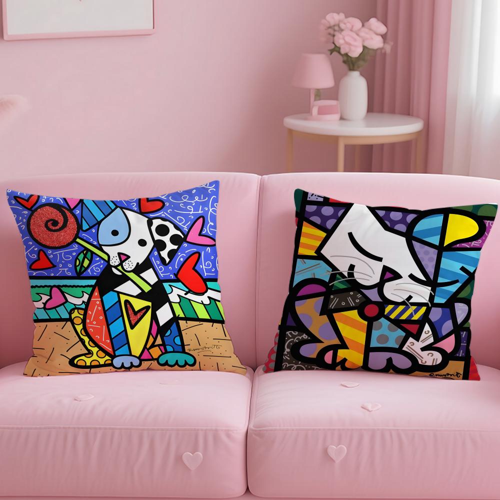Classic Art Print Pillow Cover, Soft & Comfortable Washable, Multi-Use Cushion Cover For Sofa, Bedroom, Travel & Office