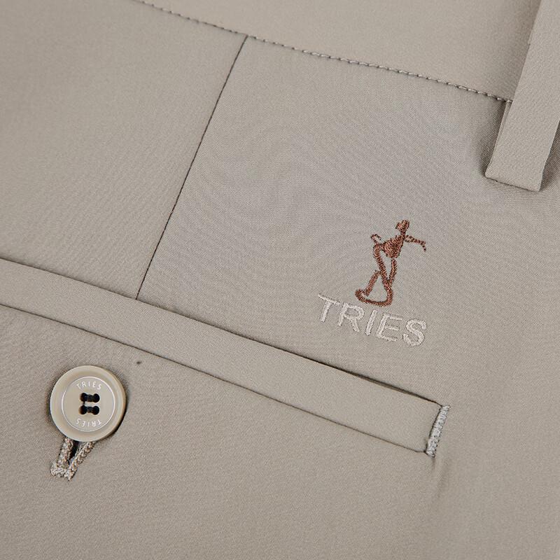 Caizi Men's Plus Velvet Business Casual Straight-Leg Pants