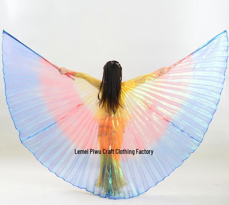 Children's Golden Wings Belly Dance Costume for Performance