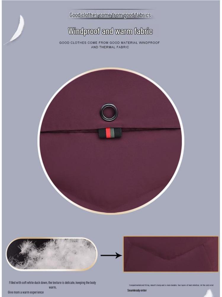 2024 Winter Down Jacket Women Plus Size Fur Collar Fashionable Warm Thickened Mother Trend