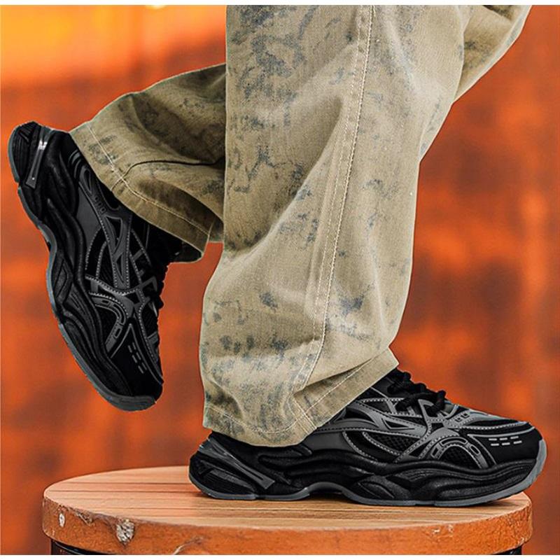 Men's shoes spring and summer breathable ultra-light soft sole non-slip shock absorption student running casual sports shoes