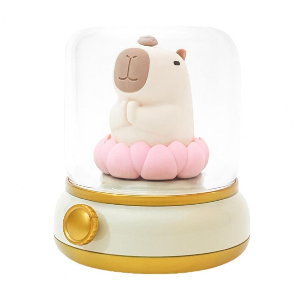 Capybara Night Light Cute Rechargeable Lamp Dimmable Timer Function Dual Mode LED Bedside Lamp Table Decoration