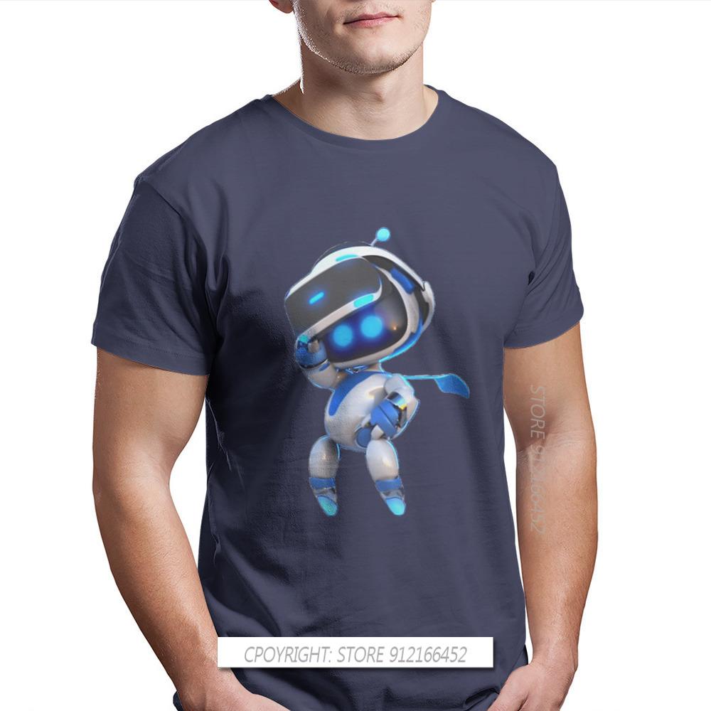 Astrobot Fashion TShirts Astro's Playroom Bot CPU Plaza Game Male Style Pure Cotton Tops T Shirt O Neck Big Size