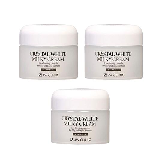3W CLINIC Crystal White Молочный крем 50г (3 варианта) #3pcs