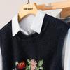 Women's Embroidered Knitted Pullover Vest