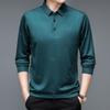 Men Business Fashion Long Sleeve Polo Shirts Spring Autumn New Lapel Korean Male Clothes Streetwear Casual Thin Smooth Tops 2026