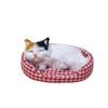 Kawaii Kitty Simulationsfell Katzenmodell auf Kissen Lebensecht Schlafende C Spielzeug Exquisite Weiche Plüschtierfigur Kindergeschenke