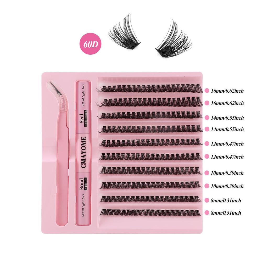 Diy Segmented Single Tuft Of Hair 120 Tufts Of False Eyelashes 8-16Mm Eyelashes Dense Curl