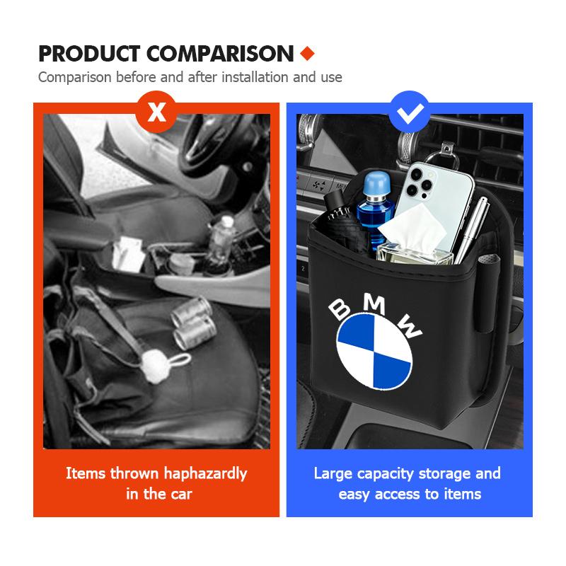 Car Storage Box Phone Charge Air Vent Outlet Pocket Organizer For BMW M 1 3 4 5 6 7 Series M3 M6 F01 F02E34 E36 E70 F10 X6 X1 BA2