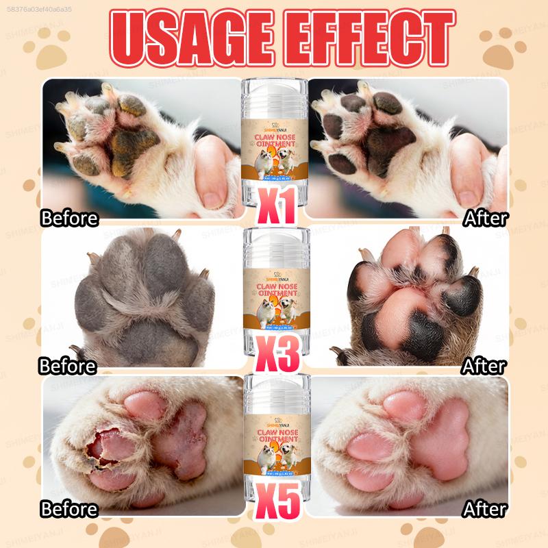 Pet Topical Care Cream, For Nose and Paw Care, Gentle, Fresh, Odorless, Safe and Effective.
