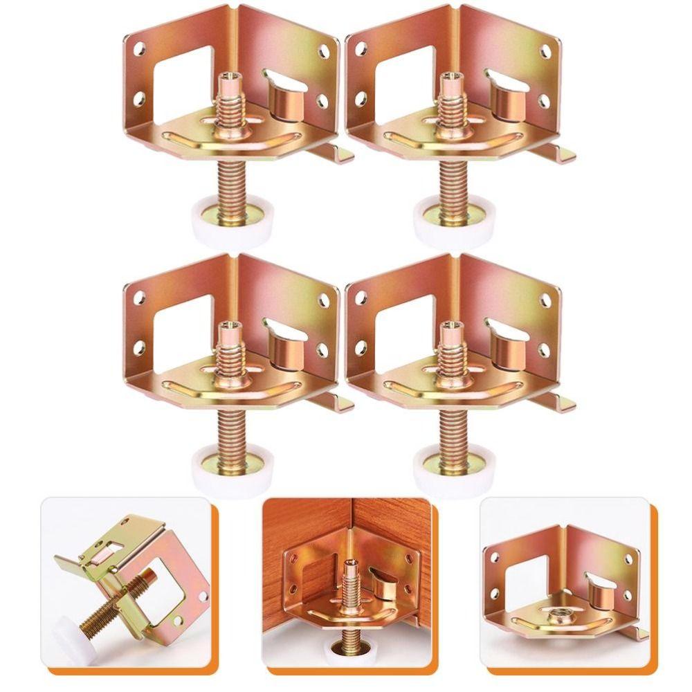 4 Stück Möbel Seitlich Montierte Verstellbare Möbel Füße Pads Tischbein Nivellierungsmatte Schränke