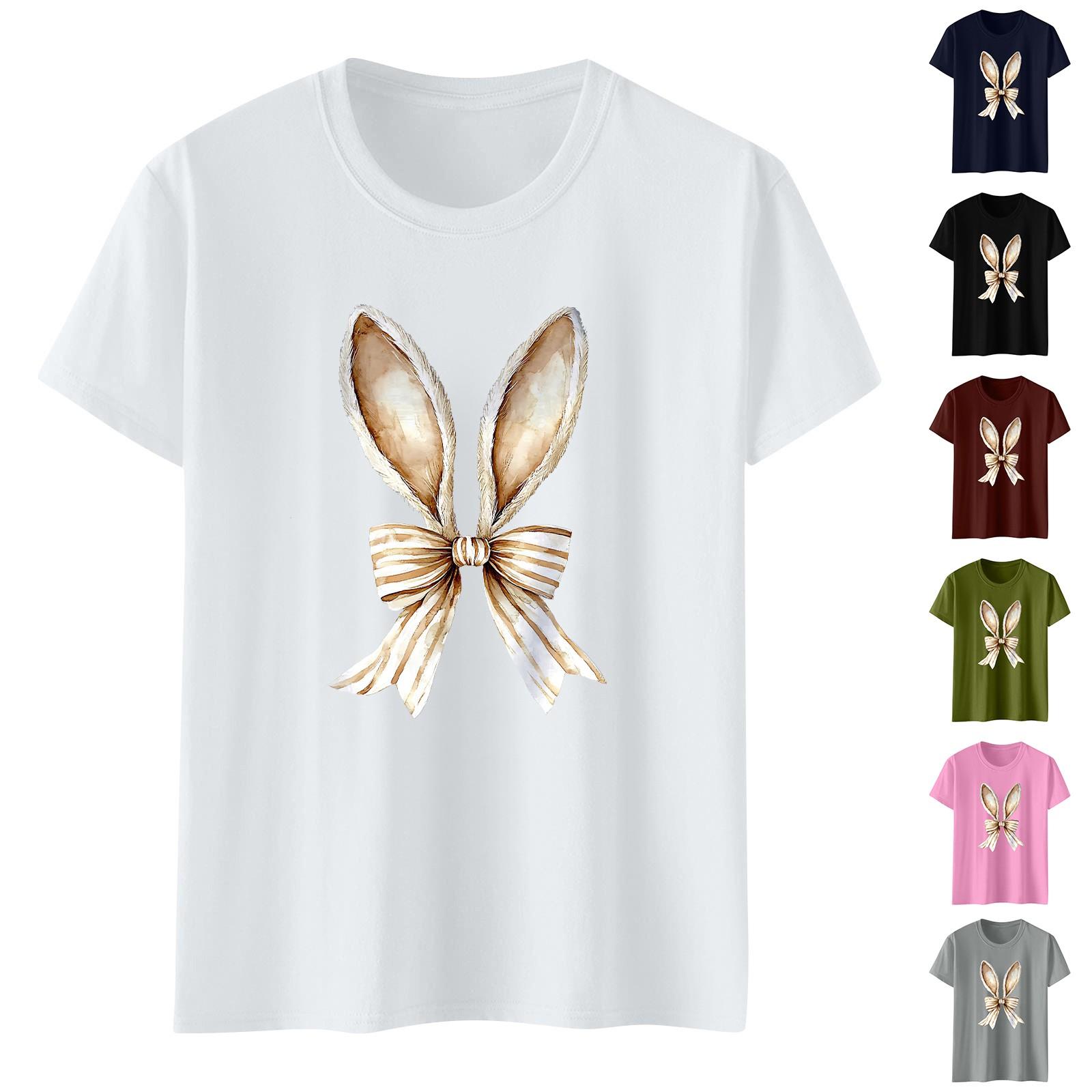 

Женский модный повседневный свободный пуловер с коротким рукавом и принтом с круглым вырезом XXL