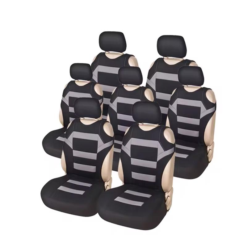 

7шт. Чехол для сиденья автомобиля, съемный подголовник, чехол для сиденья, дышащий, прочный, универсальный чехол для сиденья, салон автомобиля