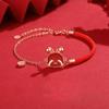 2023 Year of the Rabbit Zodiac Red Rope Bracelet – Women's Lucky Charm and Christmas Gift