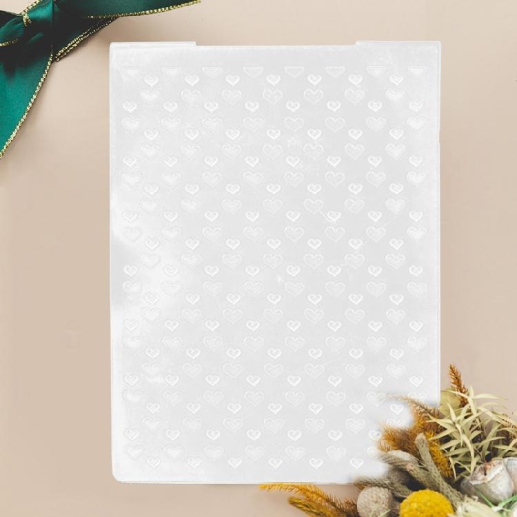 Heart Shaped Plastic Embossing Folders For Scrapbooking Album Decoration DIY