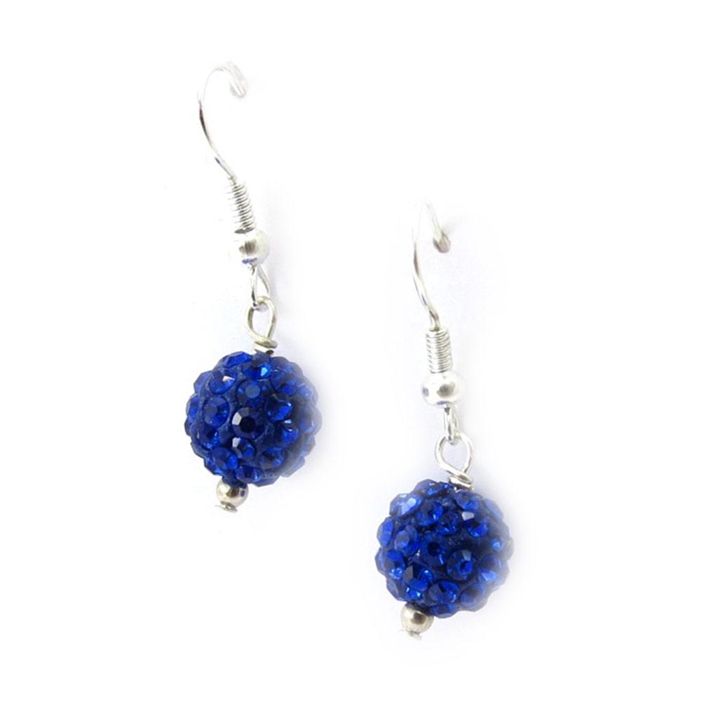 Les Trésors De Lily [K3238] - Sapphire Blue 'Sissi' Designer Earrings