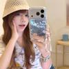 Creative Swirl Falling Flowers & Flowing Water Case for iPhone 17, 16 Pro Max/15/14